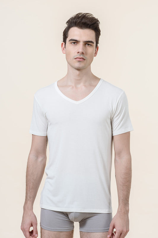 抗敏除臭V領短袖 (惜福品)