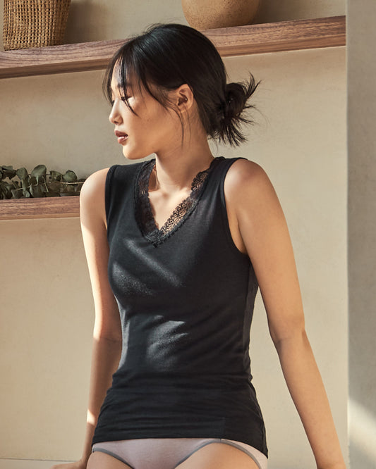 海藻調溫V領背心