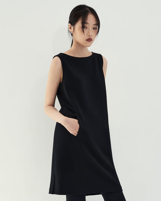翩翩直筒背心裙