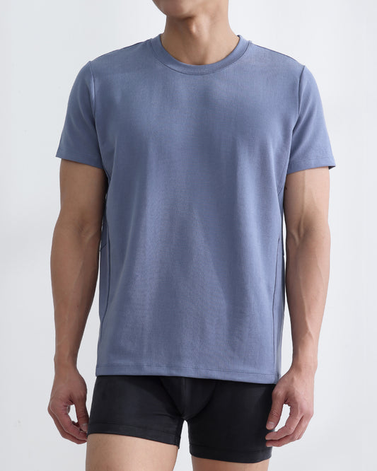 清輕圓領短袖上衣