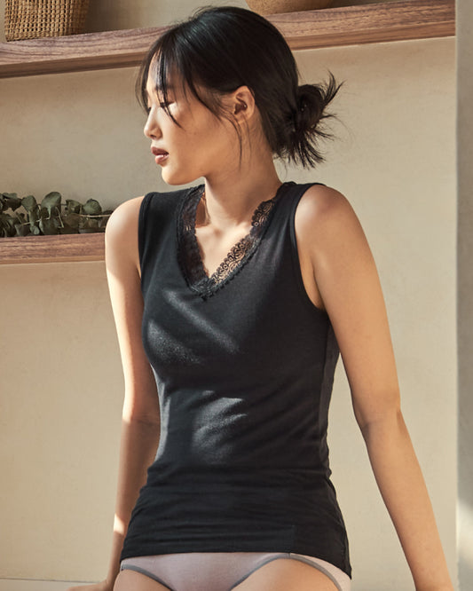 海藻調溫V領背心